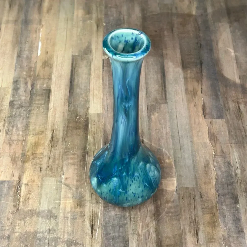 Pottery Glazed Blue Marble Sign Mark #67